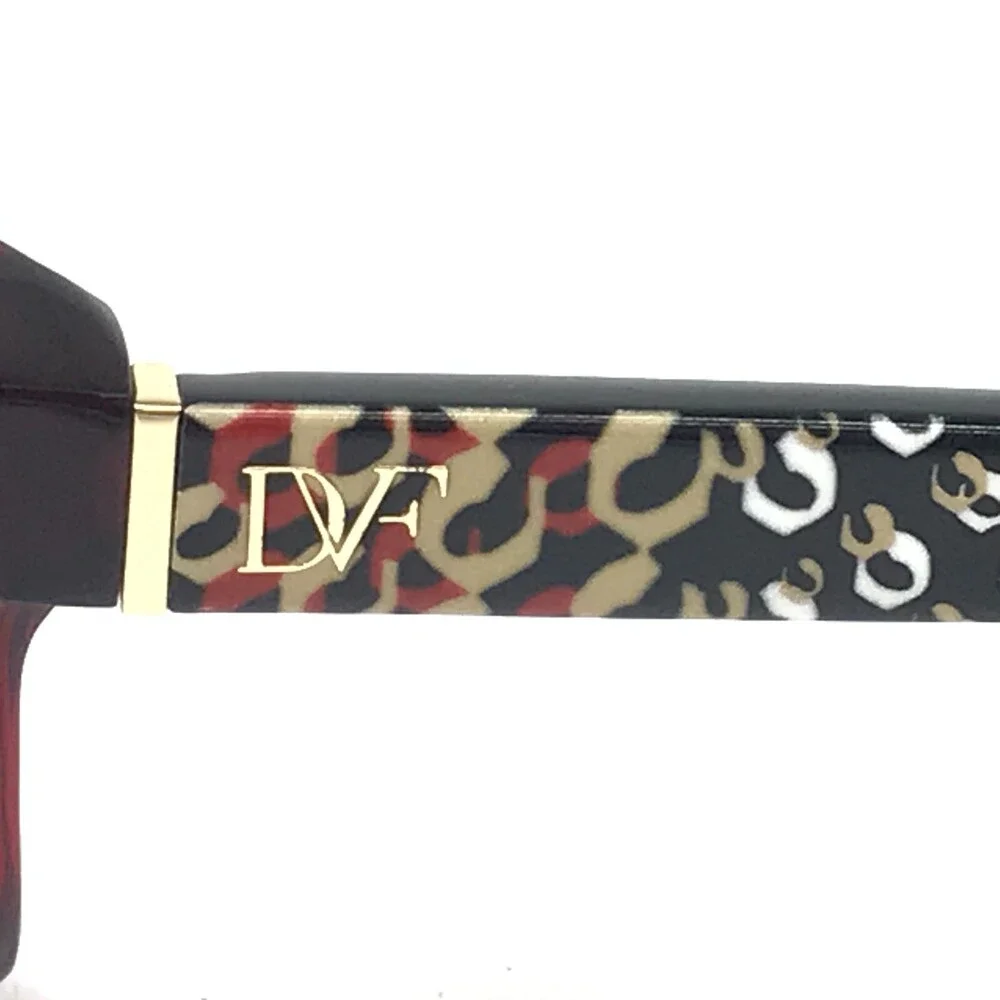 Diane Von Furstenberg Eyeglasses Frames DVF5054 604 Black Red Full Rim 50-15-135